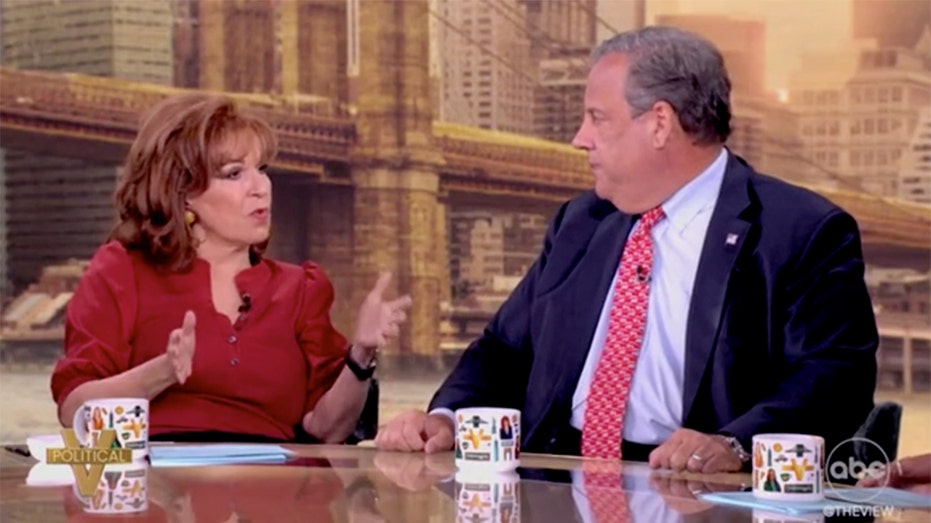 Joy Behar tells Chris Christie to 'shut up' for failing to explicitly say he'll vote for Harris