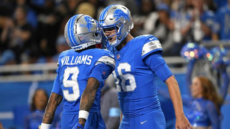 Lions pull off thrilling overtime win over Rams behind breakout game from Jameson Williams