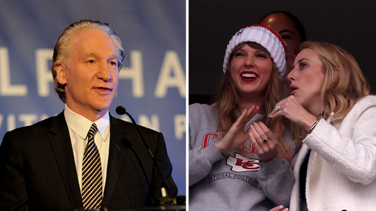 Maher jokes Taylor Swift didn’t sit with Brittany Mahomes at Chiefs game due to NFL wife liking Trump posts