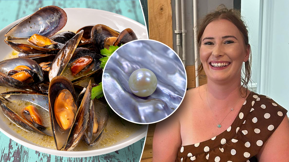 Man accidentally bites into pearl 'treasure' while eating dinner with fiancée and others