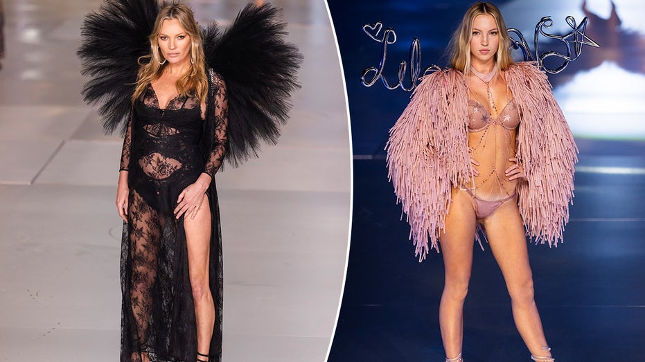 Kate Moss, 50, takes Victoria's Secret fashion show by storm in surprise appearance with daughter Lila, 22