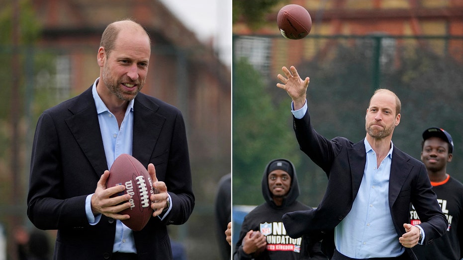 Prince William shocks former NFL player with impressive throw: 'He could definitely be a quarterback one day'