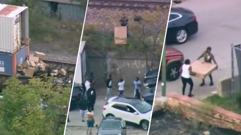 Mob of up to 30 looters, some armed, ransack freight train in Chicago