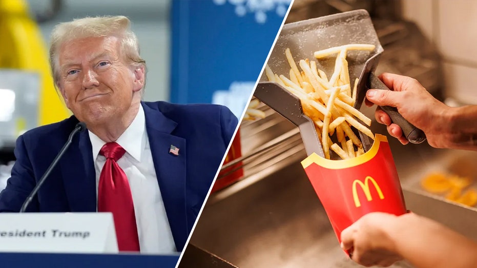 Trump teases he will 'do everything' while working behind McDonald's counter in crucial swing state