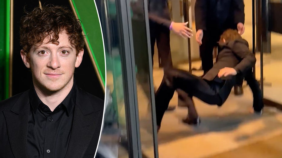 'Wicked' star slips and falls during London premiere