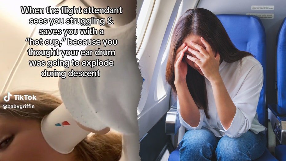 Flight passenger goes viral for revealing how crew member 'saved' her with hack to relieve 'airplane ear'