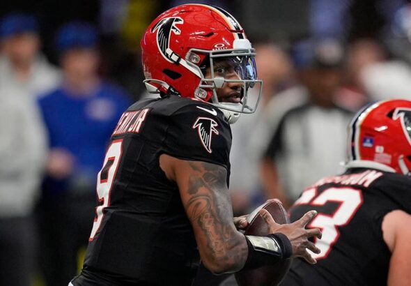 Michael Penix Jr picks up first career victory as starter as Falcons trounce Giants