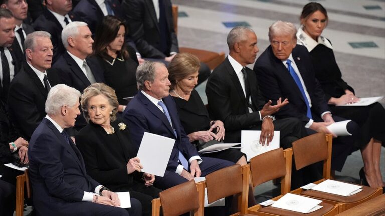 Michelle Obama, Dick Cheney among notable absences at Carter funeral