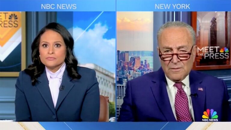 Chuck Schumer confronted with old clip of himself declaring Biden's decline 'right-wing propaganda'